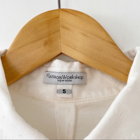 Flatiron Workshop White Cotton Button Up Shirt - Picture 5 of 8
